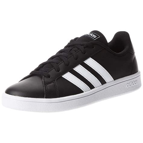 tenis adidas negro con rayas blancas